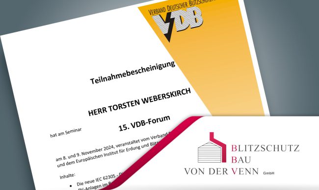 Torsten Weberskirch absolviert das 15. VDB-Forum